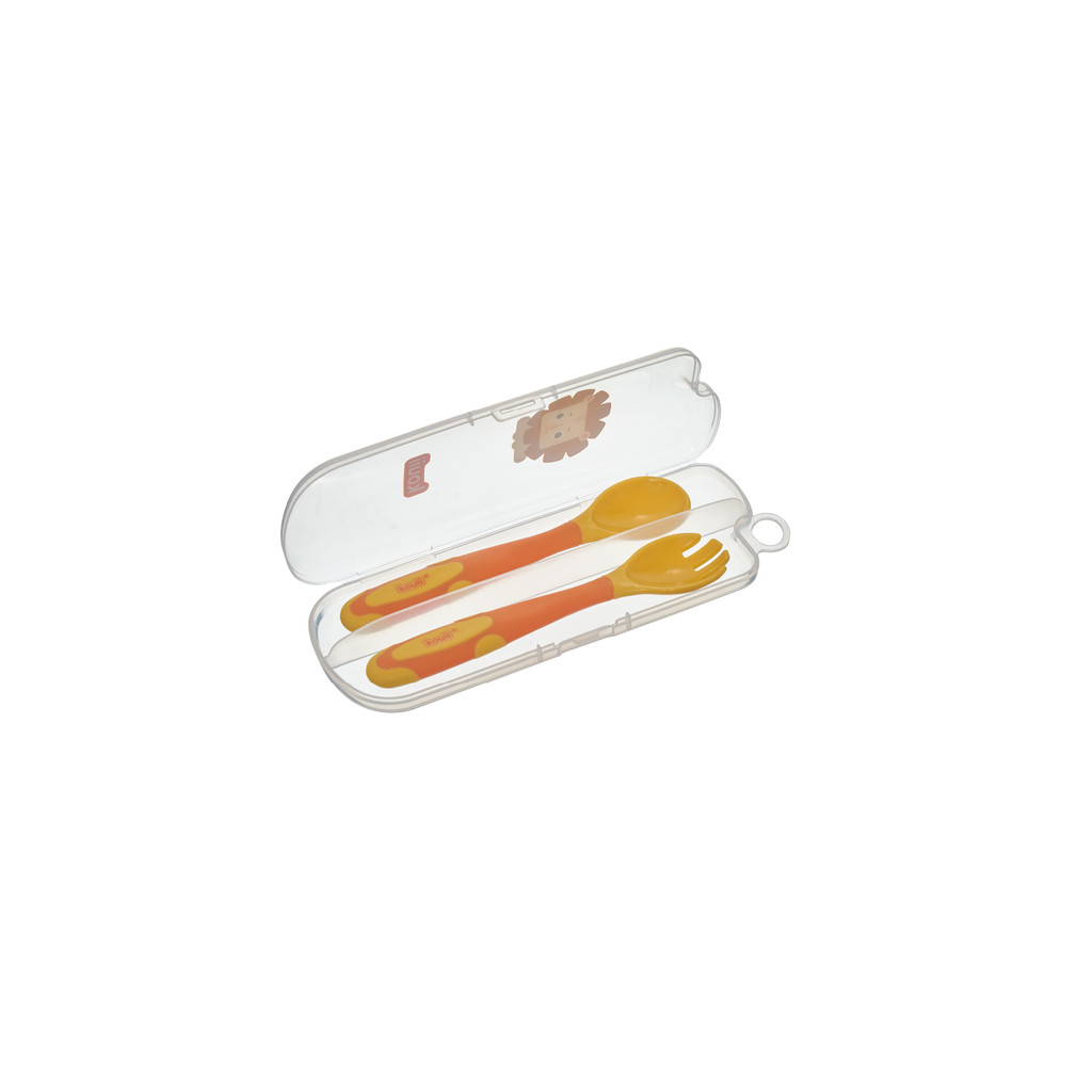 Kit Talheres De Plastico Dobravel Kouii Filhotiis Leao Leo
