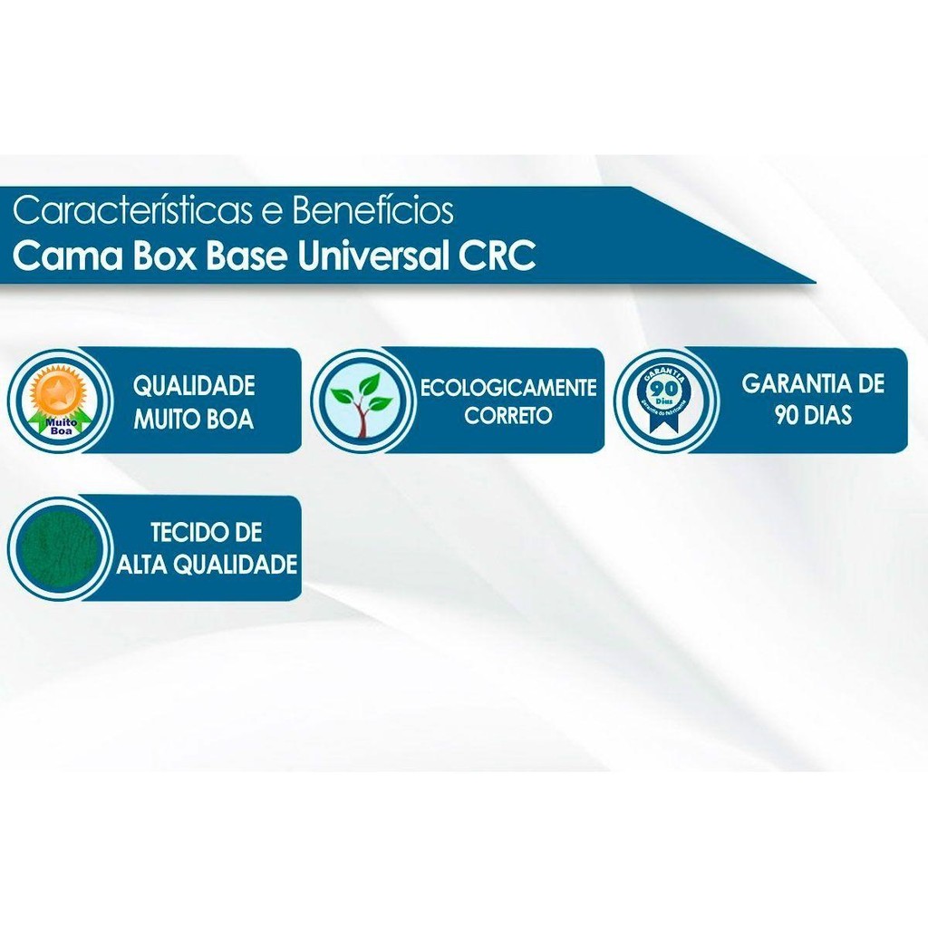 Cama Box Base Queen Universal Suede Clean (158x198x20) - Costa Rica