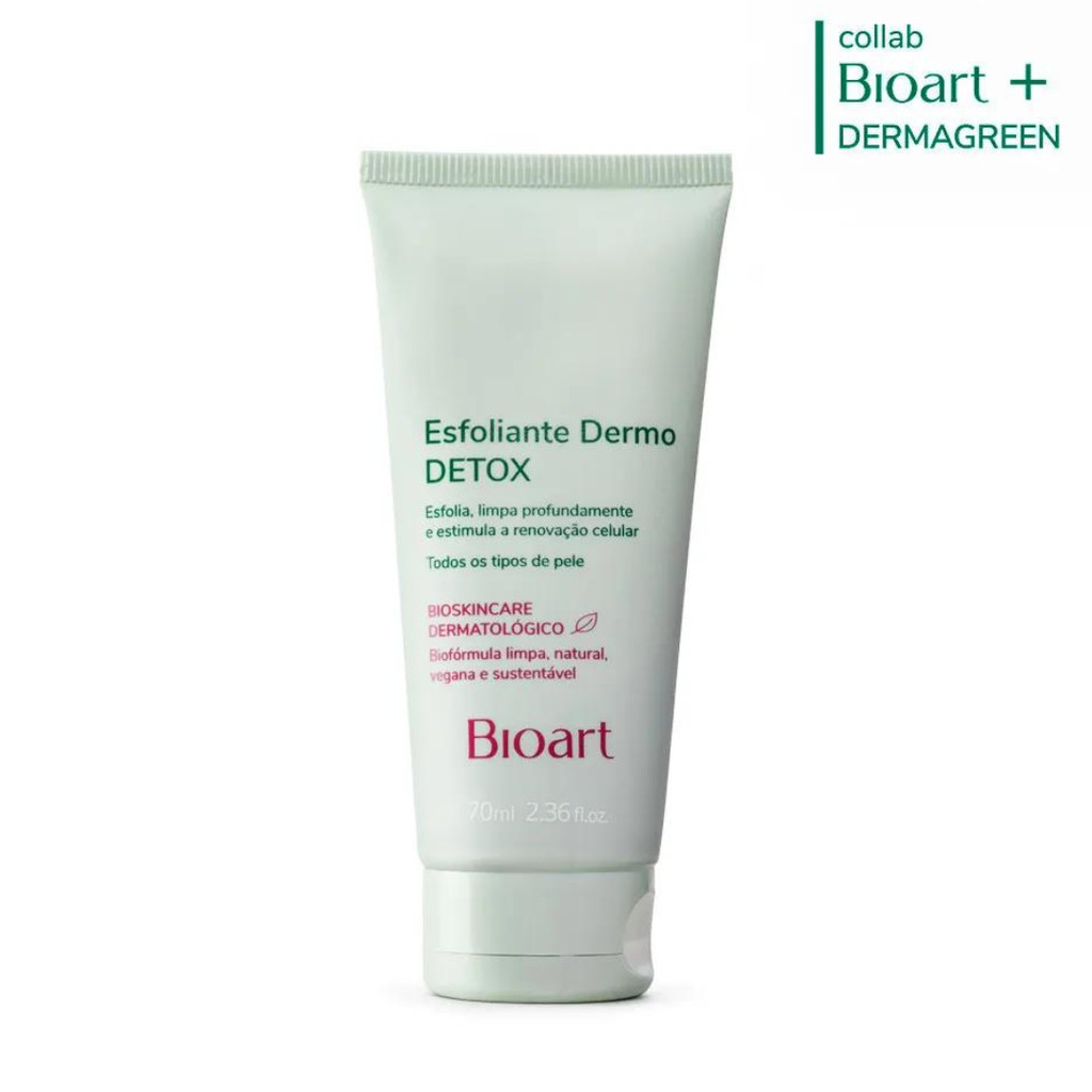 Esfoliante Dermo Detox Vegano - Face, Colo e Mãos 70ml Bioart