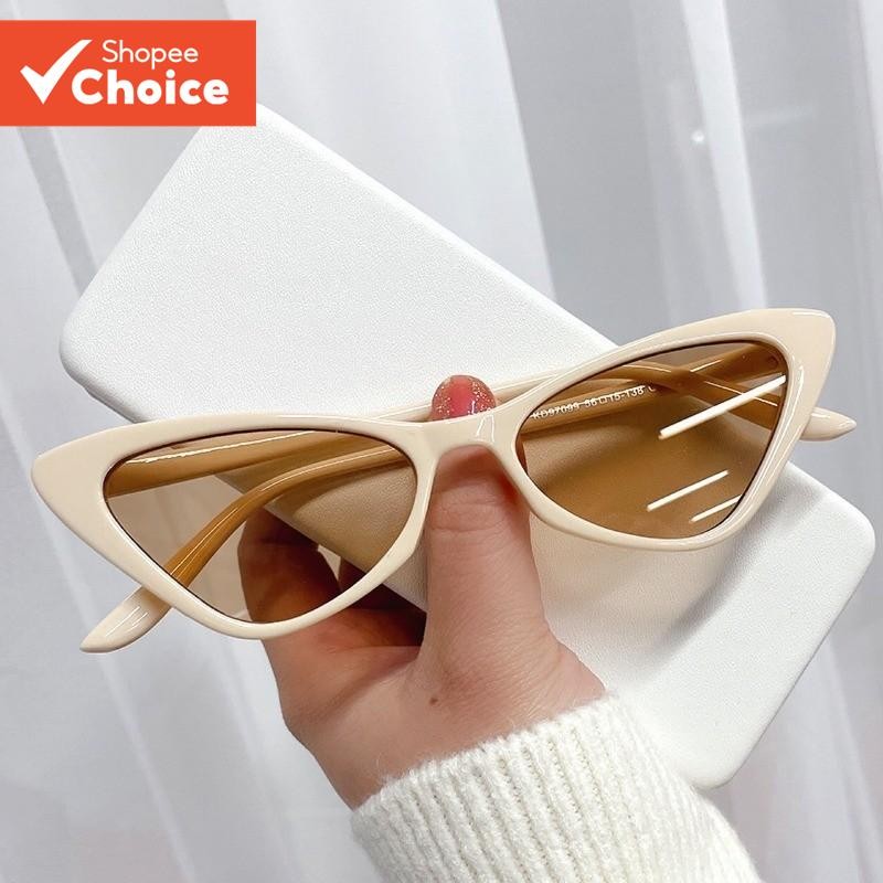 Óculos De Sol Cat Eye Para Mulheres-Tons De Moda De Armação Pequena UV400 Com Estilo Retrô