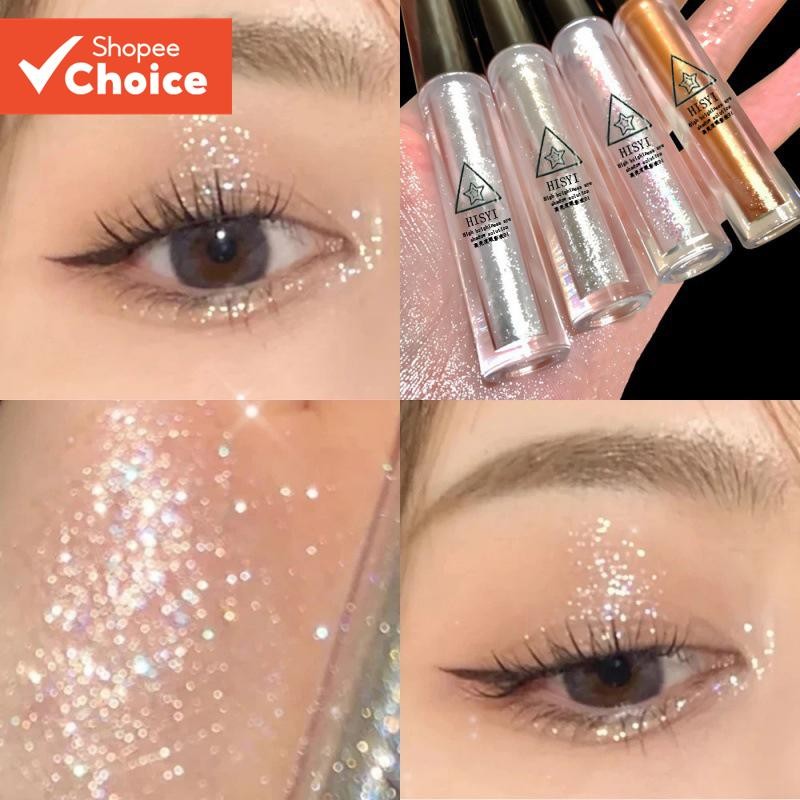 Sombra Líquida Com Glitter-Ultra-Brilhante , Iluminador Para Olhos E Maquiagem Sob A Sobrancelha