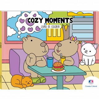 Livro Cozy Moments - Livro de Colorir em Oferta na Shopee