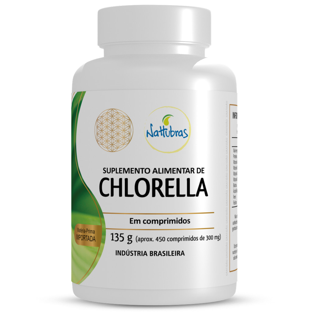 CHLORELLA - 450 COMPRIMIDOS DE 300MG em Oferta na Shopee