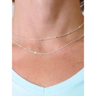 kit veneziana com bolinha + corrente detalhe de coração prata 925 +brinde em Oferta na Shopee