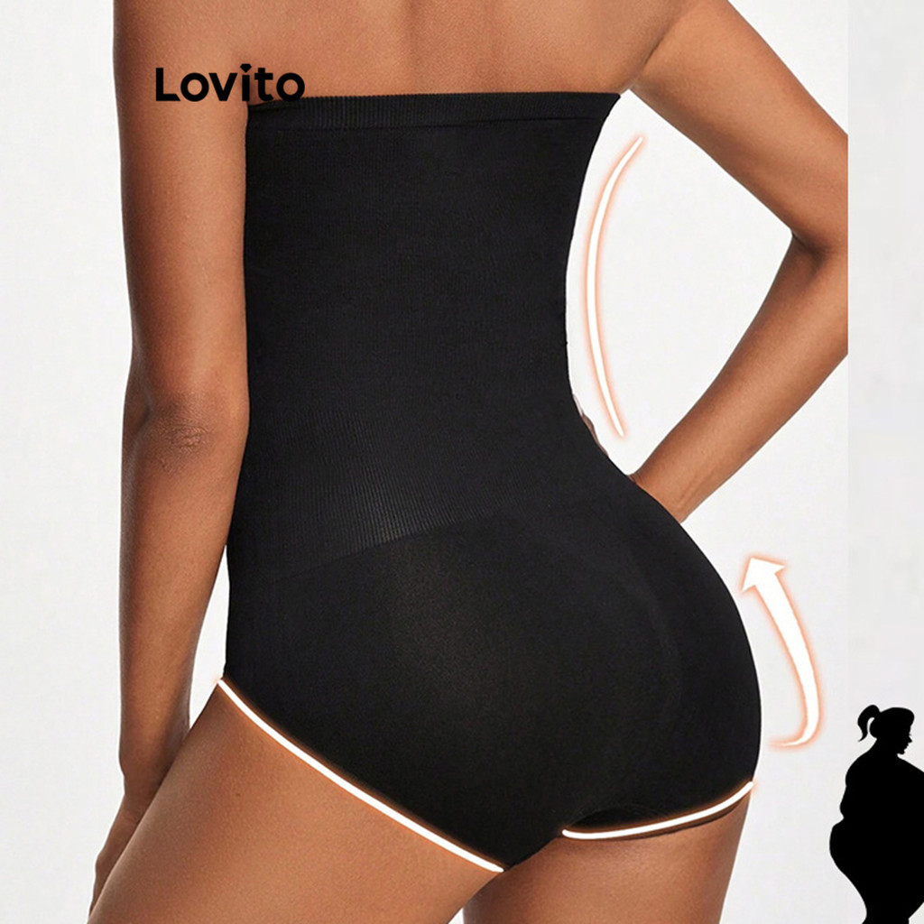 (Trendy) Lovito Modeladores elegantes e lisos para modelar o corpo para mulheres LNL61277 - Women Clothes