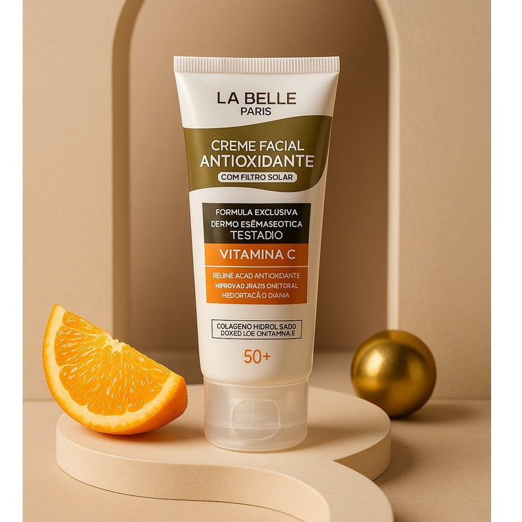 Creme Facial Antioxidante Anti Acne Com Filtro Solar La Belle Paris 50g Skincare HIdratant...