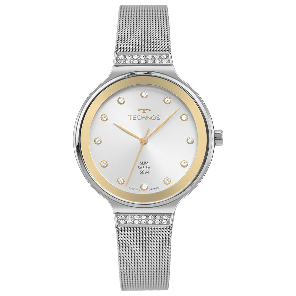 Relógio Technos Feminino Slim Prata - GL32BA/1K