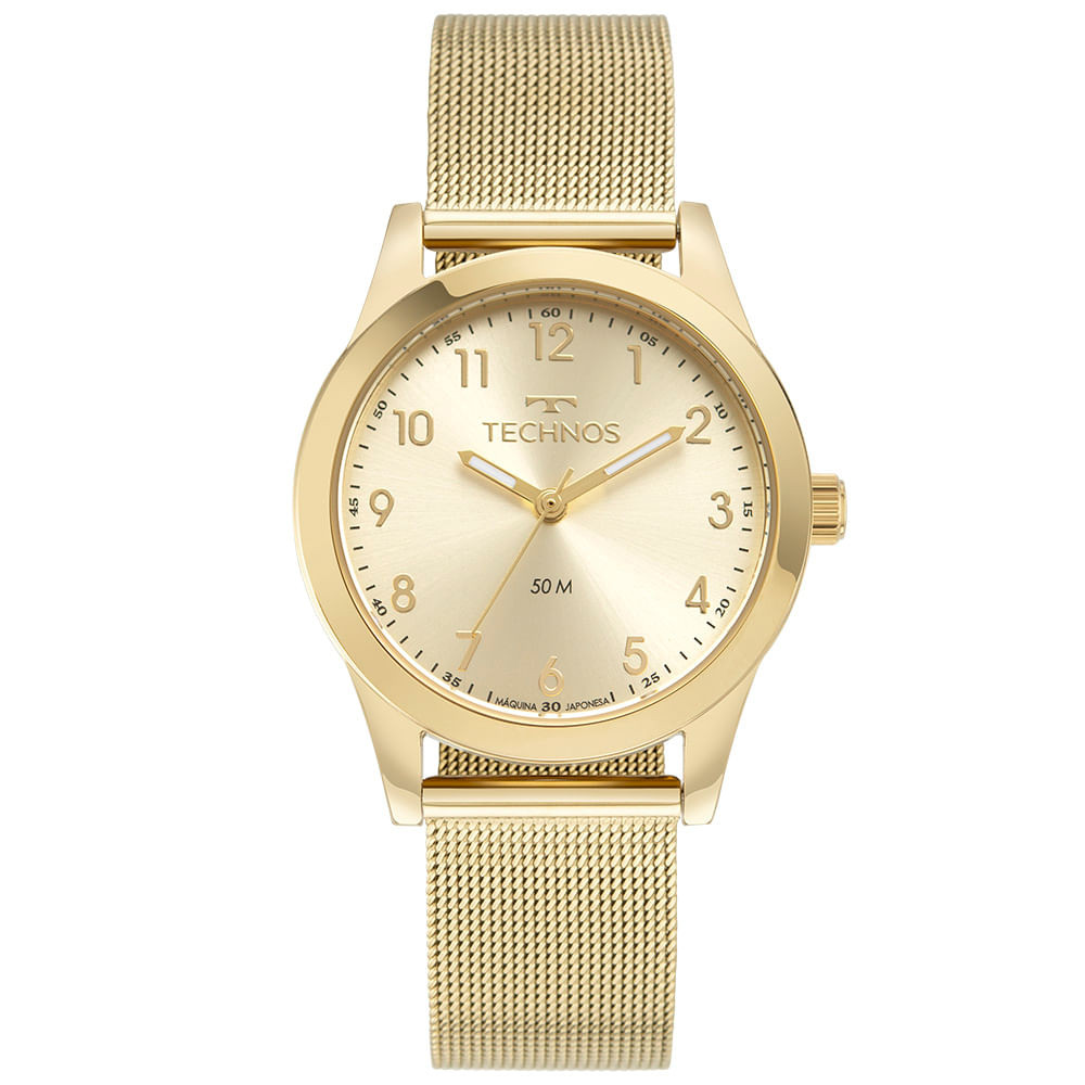 Relógio Technos Feminino Boutique Dourado - 2035MUS/1X em Oferta na Shopee