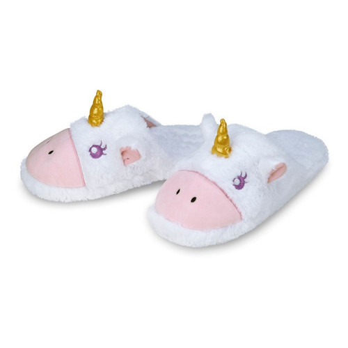 Pantufa Chinelo Unicórnio Branco Feminina Adulta E Infantil Importway Quentinha em Oferta na Shopee