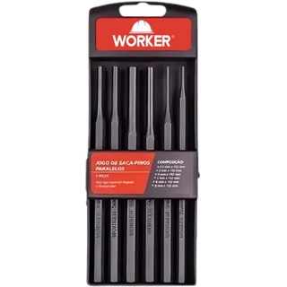 Jogo De Saca Pinos Paralelos Com 6 Peças 576590 Worker em Oferta na Shopee