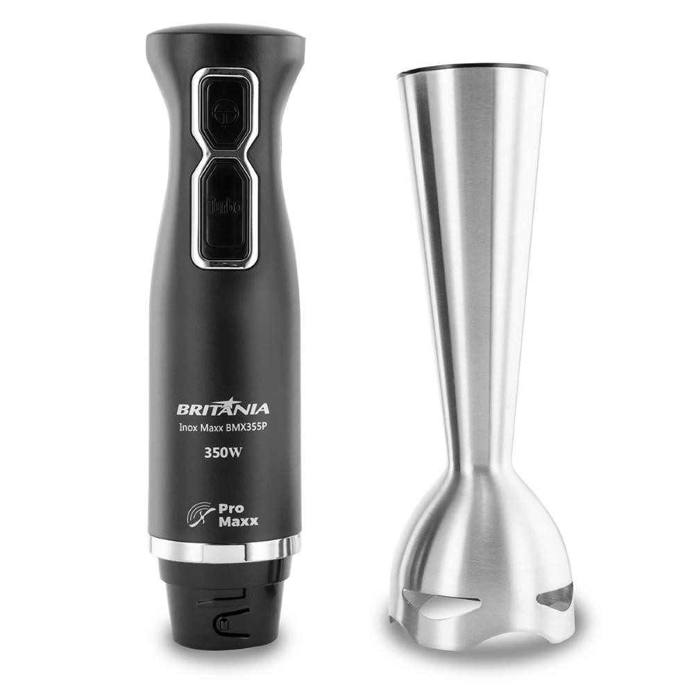 Mixer Inox Maxx BMX355P 350W Britânia Preto Jarra 1,05L 127V