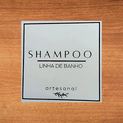 Adesivo Quadrado Decorativo Shampoo Black - 4x4cm - 20 unidades - Stickr - Rizzo