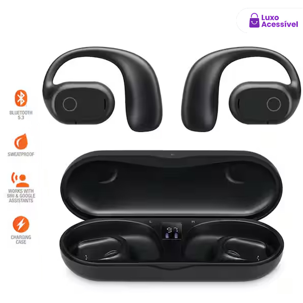 Telefone Esportivo IPX5 Bluetooth 5.3 À Prova D'água-Fones De Ouvido Leves E Som Estéreo HD Para Corrida/Ciclismo em Oferta na Shopee