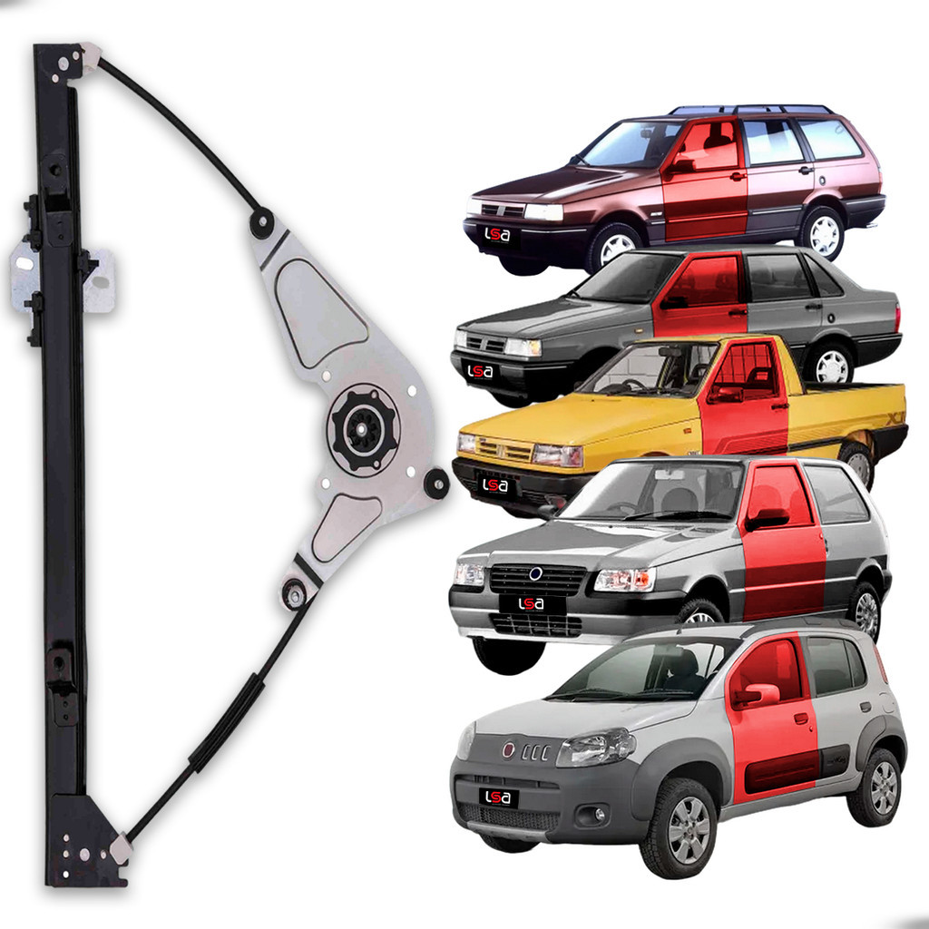 Uno 4P Máquina Vidro Elétrica Esquerda Dianteira Sem Motor Compatível Com Modelos Atuais em Oferta na Shopee