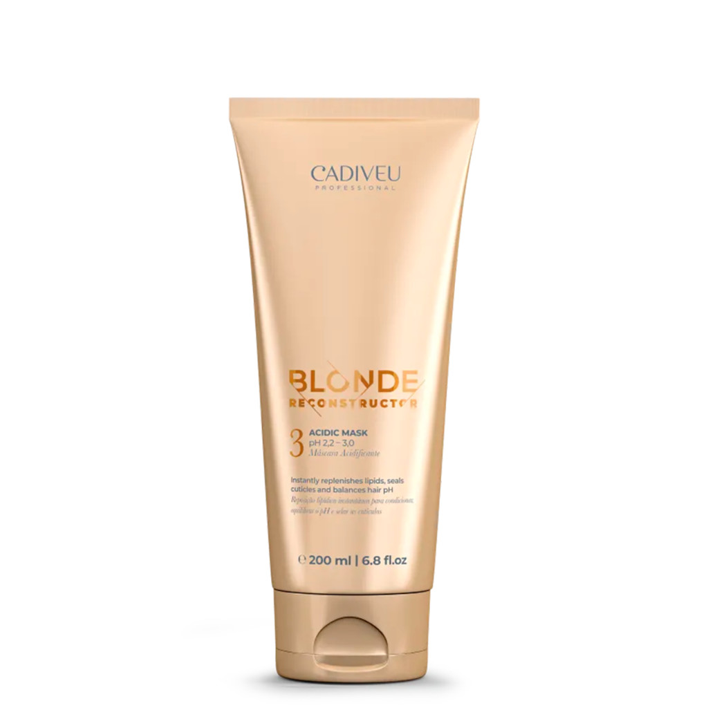 Máscara Acidificante Blonde Reconstructor 200ml - Cadiveu