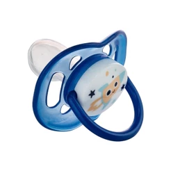 Chupeta Decorada Astronauta Azul Bico Silicone Menino Plasútil