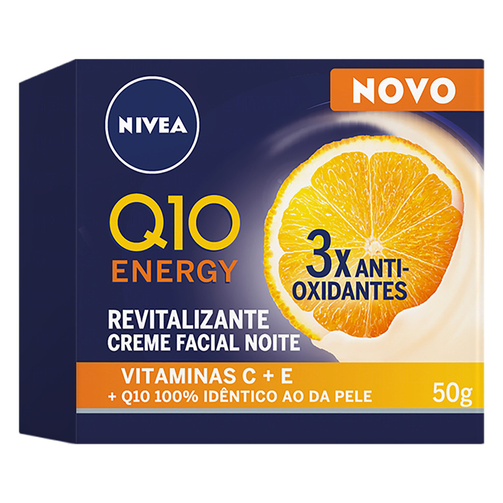 CREME FACIAL NOITE NIVEA Q10 ENERGY 50G