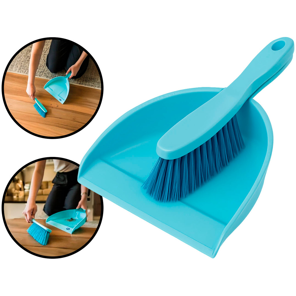 Conjunto Pazinha De Lixo Plástica + Espanador Escova De Mão Limpeza Multiuso 2 Peças Mor	 em Oferta na Shopee