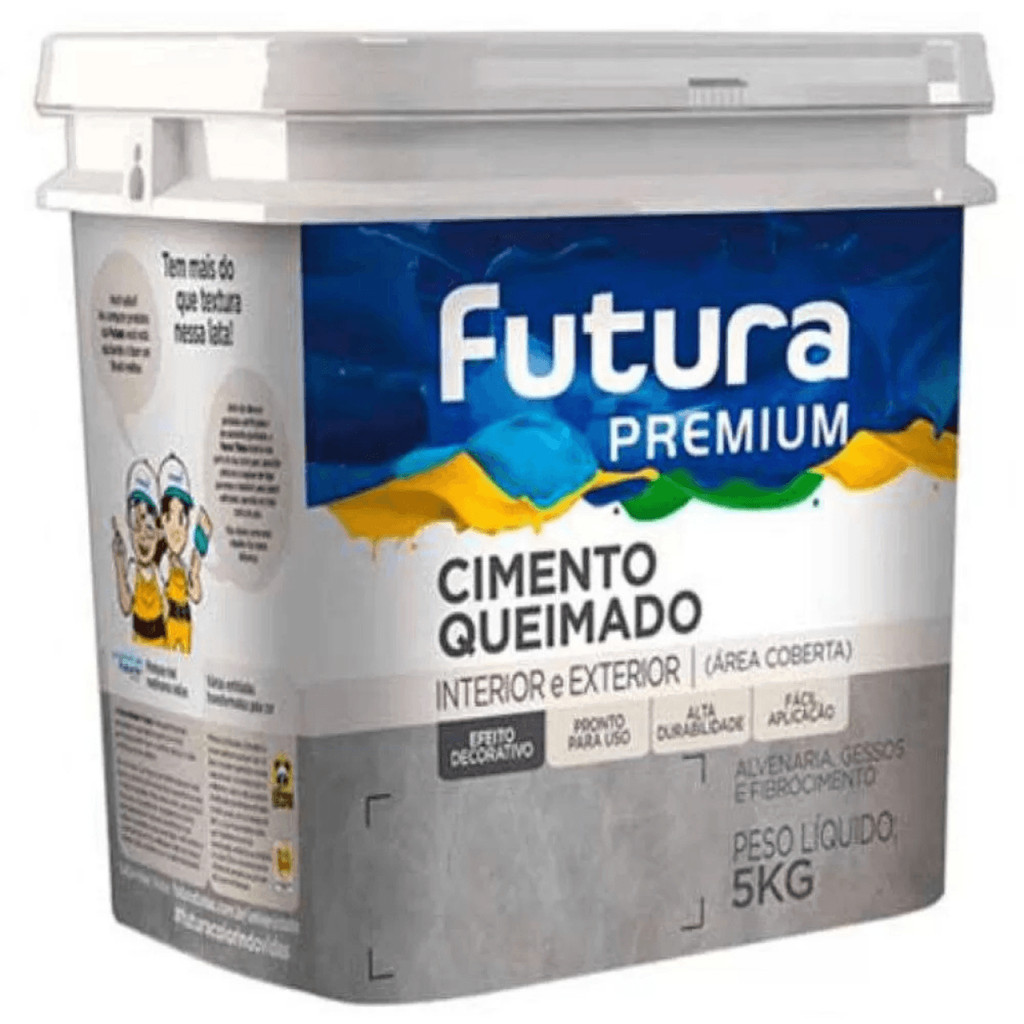 Efeito Cimento Queimado Futura – Cinza Claro – Galão 5 kg em Oferta na Shopee