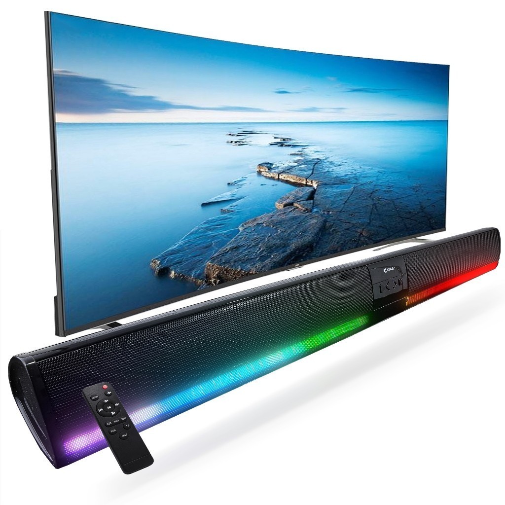 Caixa De Som Soundbar Subwoofer Tv Smart Controle Bluetooth BT 5.1 Fm Sd Aux P2 PC Note