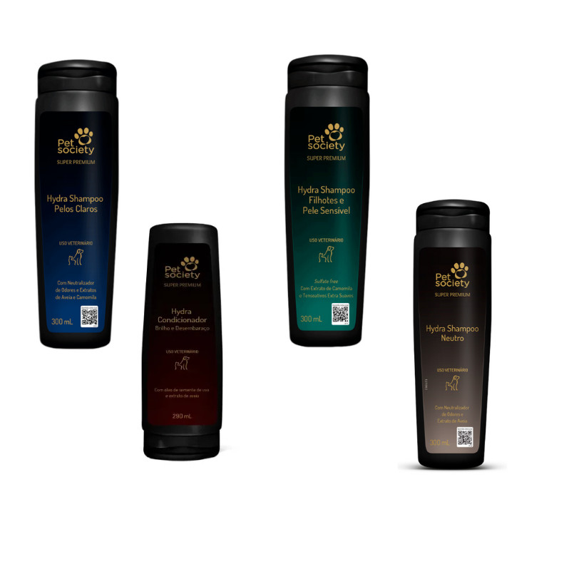 Shampoo/Cond para cães e gatos HYDRA Pet Society