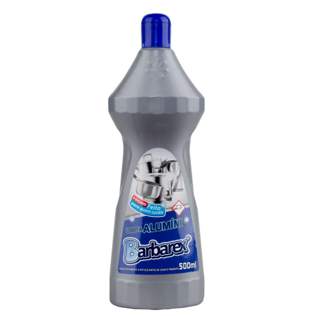 Limpa Alumínio 500ml Barbarex - Pratico e Econômico - Home & Living