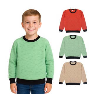 Kit 3 Blusa Moletom de Frio Menino Infantil Inverno Criança em Oferta na Shopee