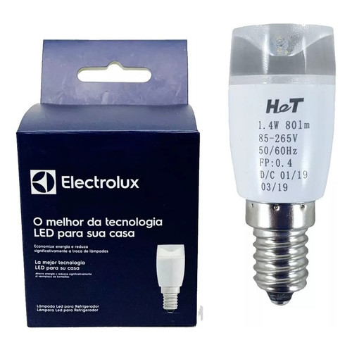 Lâmpada Led E14 Para Geladeira Electrolux Original 1,4w