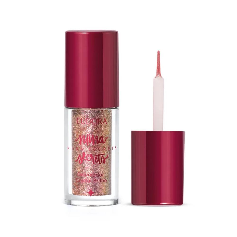 Eudora Niina Secrets Delineador Crystal Brilho Rose Gold 3G em Oferta na Shopee