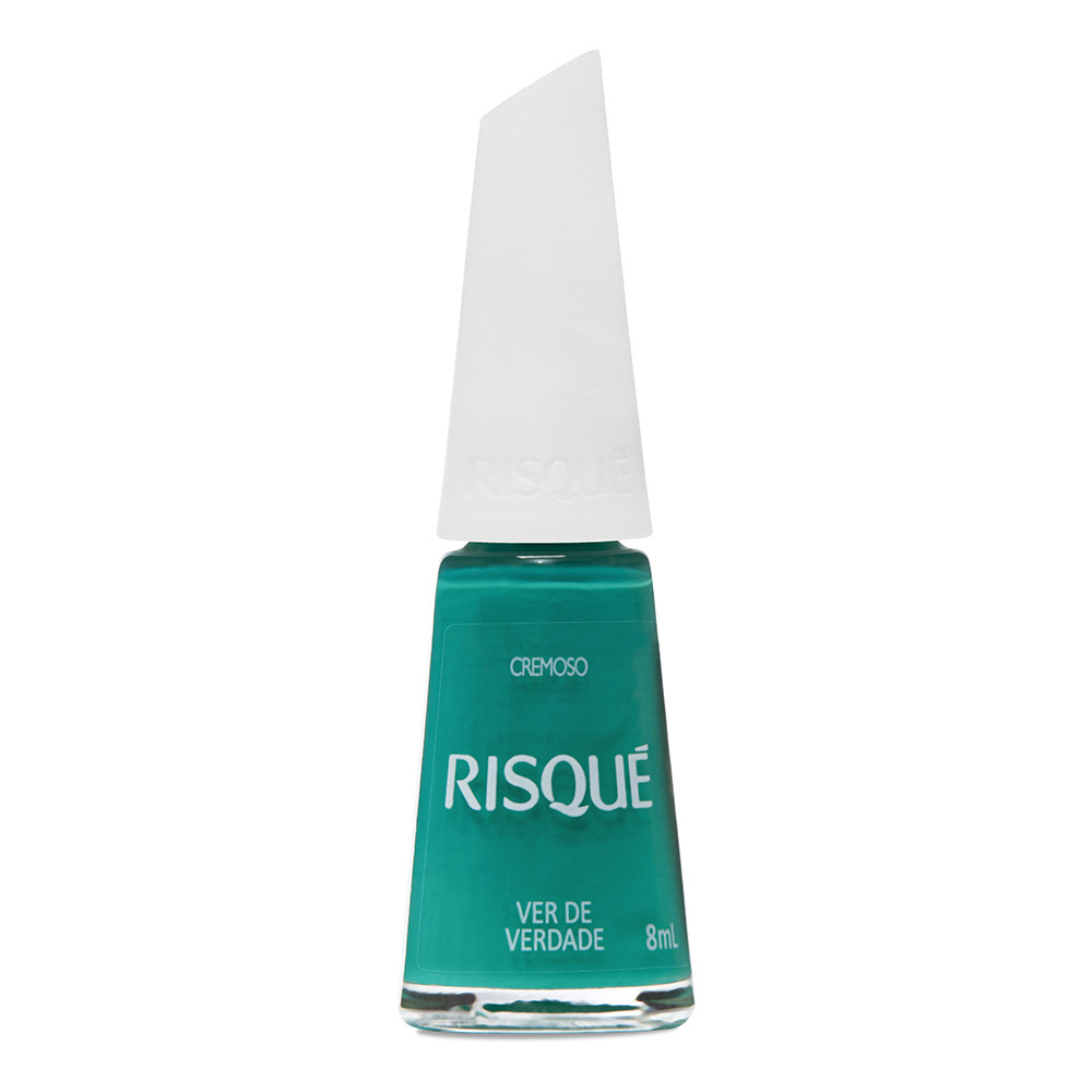 Esmalte Risqué Verde Cremoso Ver De Verdade 8ml em Oferta na Shopee