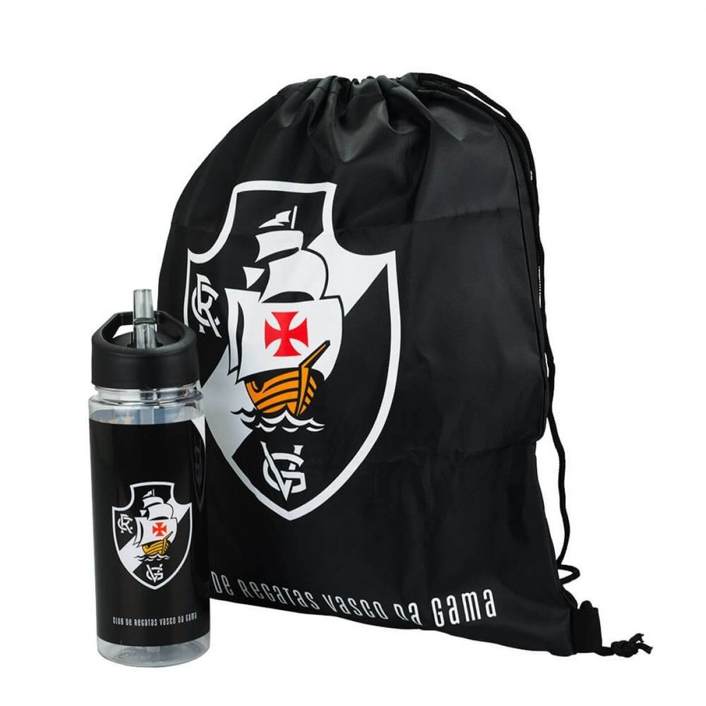 Garrafa Plástico 450ml Com Mochila Tipo Saco - Vasco Da Gama em Oferta na Shopee
