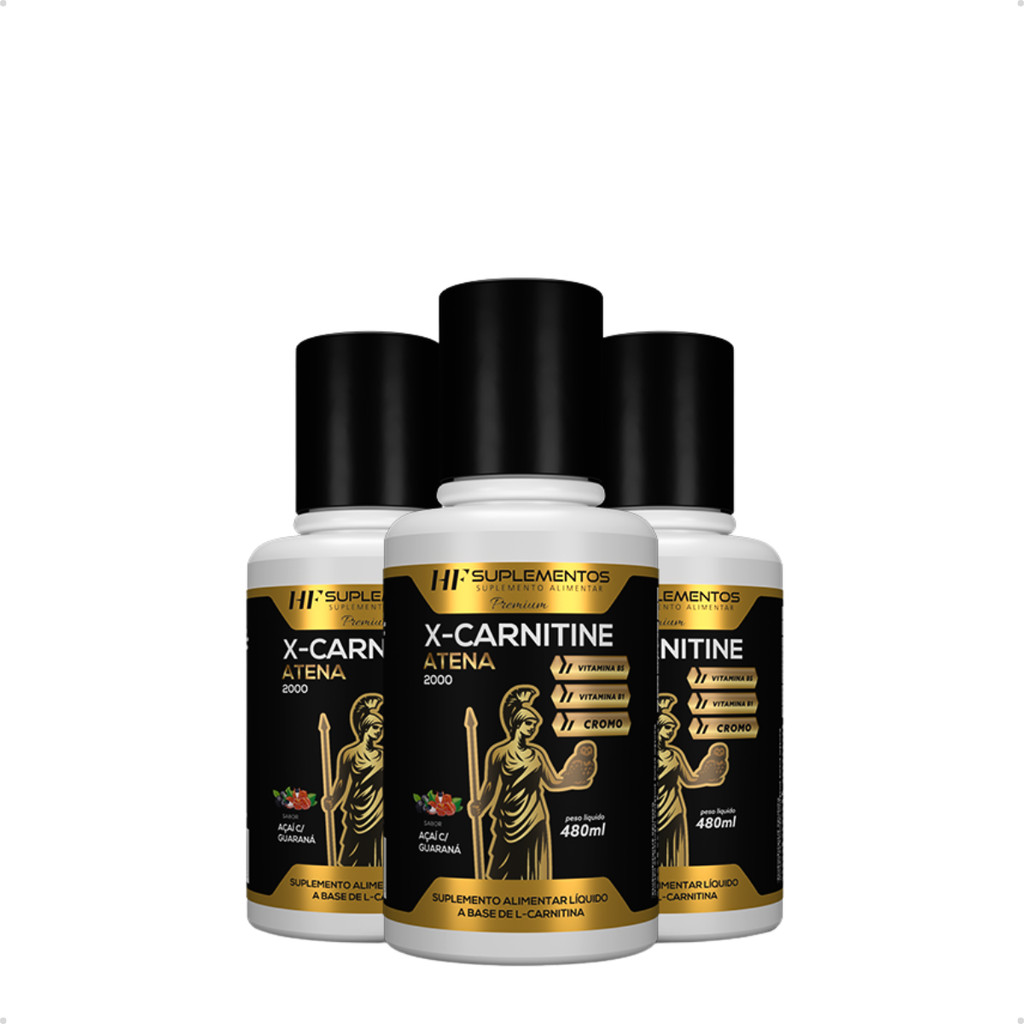 3X X-CARNITINE 2300 CROMO 480ML ACAI GUARANA HF SUPLEMENTS