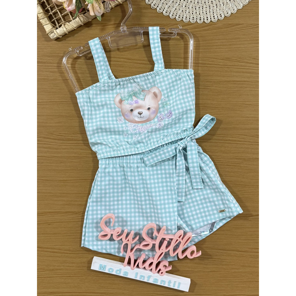 Cropped Xadrez Azul: Onde Comprar | BuscaProdutos