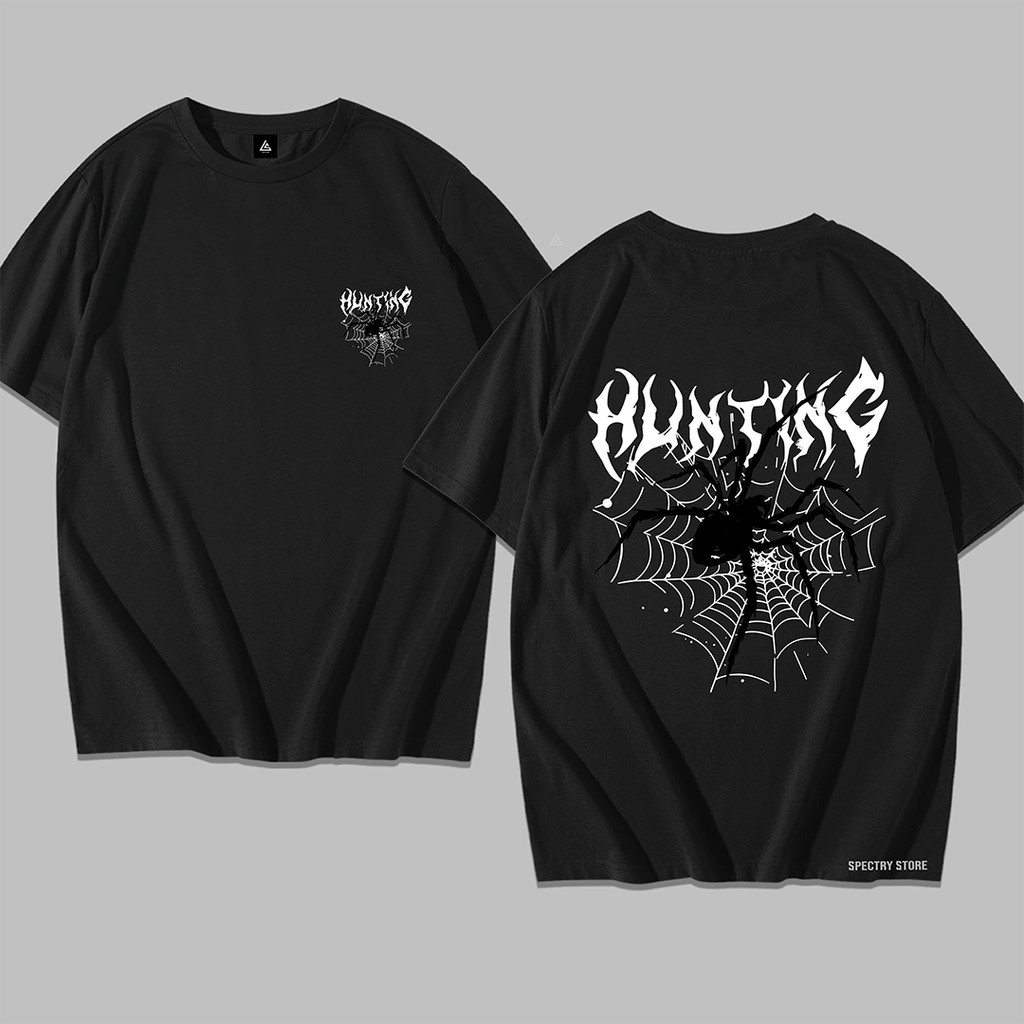 Camisa Camiseta Aranha Aranha Hunter Sombrio Style Y2k Algodão Unissex Premium Star Exclusivo Streetwear