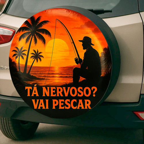Capa Estepe Aro 16 Vai Pescar Vinil Uv Ajuste Preciso