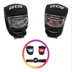 Farol Led sinalizador Pisca Dianteiro e Traseiro Bike MTB Speed
