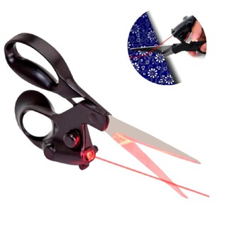 TESOURA COM MIRA LASER DE CORTE TECIDOS PATCHWORK ARTESANATO COM GUIA DE RAIO PRECISAO MULTIUSO COSTURA HOBBY em Oferta na Shopee