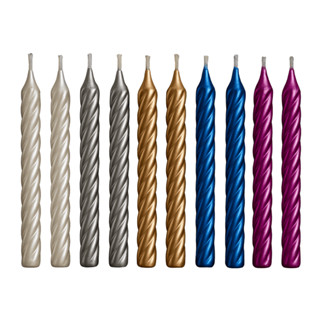 Vela Aniversário Espiral Metalizada C/ 8 Unid. em Oferta na Shopee
