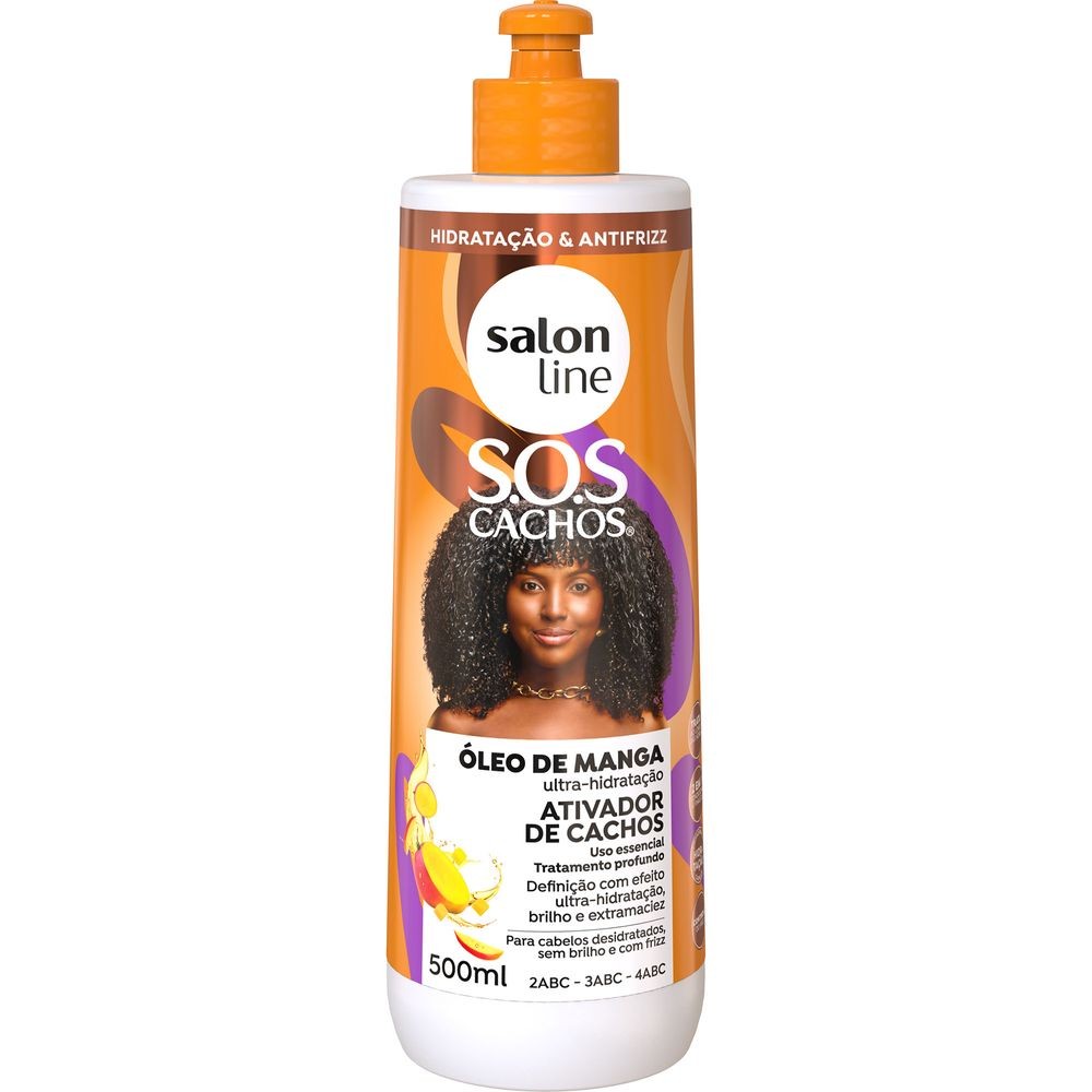 Ativador De Cachos Salon Line S.O.S Umidificador Óleo De Manga 500ml - Beauty