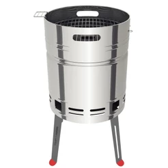 Churrasqueira a Carvão TCP 400 em Aço Inox com Bandeja para Carvão Tramontina - 26500006