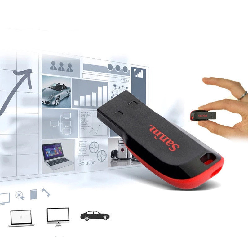 Flash USB Pen Drives e OTGs USB 8GB 16GB 32GB 64GB Cruzer Lâmina 2.0 Flash Drive Memory Stick Pen Drive AF