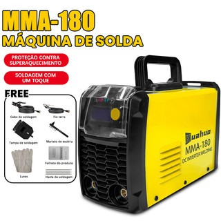 A máquina de solda manual MMA-180 é pequena em tamanho, potente em potência, 220V/110V~