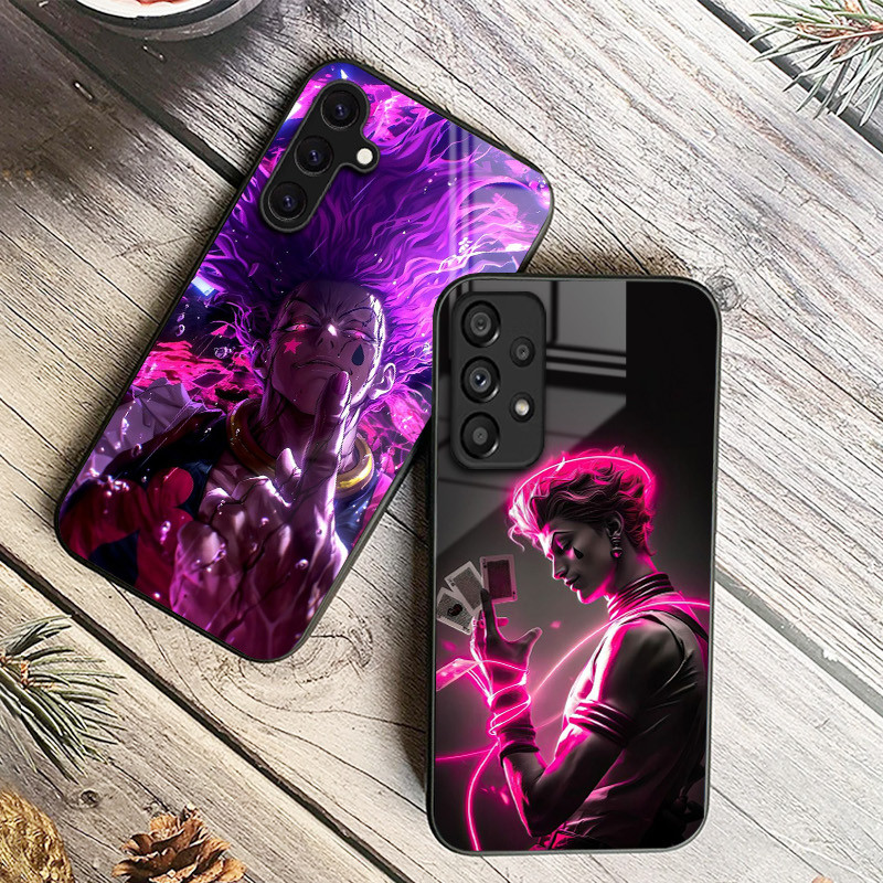 hunter x hisoka 08 Capa De Telefone De Vidro Para Samsung Galaxy A14 A16 A30 A22 A32 A33 A34 A40 A42 A55 4G A52 A53 A54 