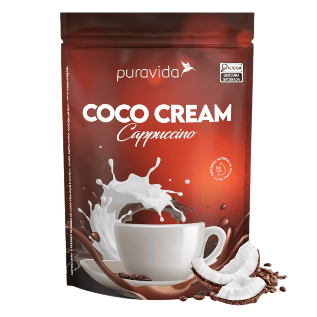 Coco Cream 250g Cappuccino Pura Vida em Oferta na Shopee