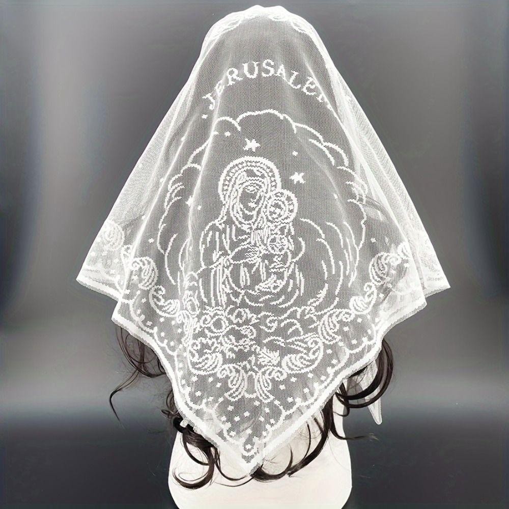 Bandana De Foulard PEONYQ , Lenço De Renda Bordado De Cor Sólida Fina Vazado em Oferta na Shopee