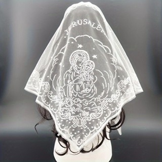 Bandana De Foulard PEONYQ , Lenço De Renda Bordado De Cor Sólida Fina Vazado em Oferta na Shopee