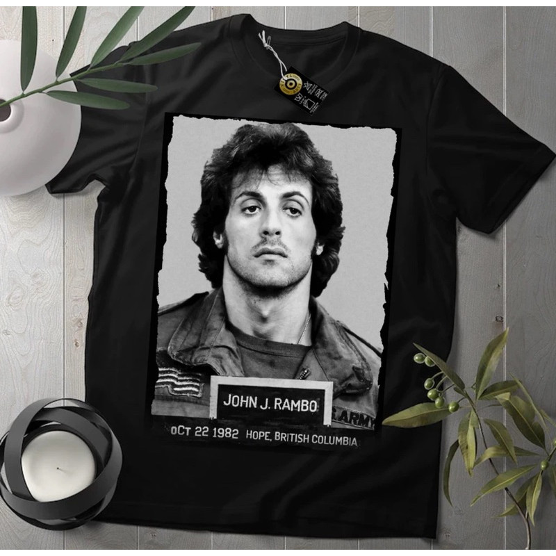 Camiseta Estampada John Rambo - Sylvester Stallone Blusa 1005 Algodão - Envio Rápido - VS Shopp
