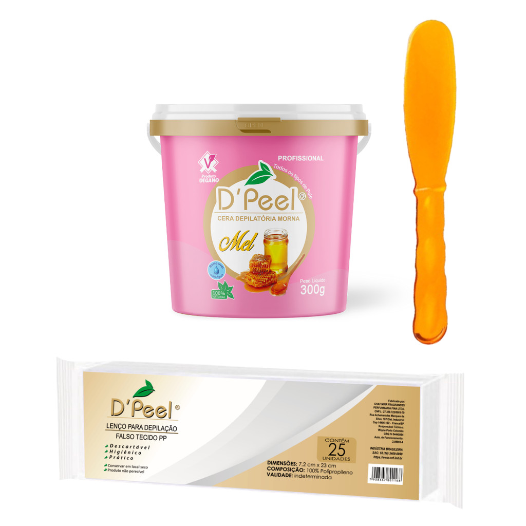 Cera Kit Depilação em Casa D-peel 300g Econômica e Durável Melhor Custo-Benefício Limitada — R$ 21,15 em Shopee
