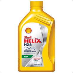 Óleo De Motor Shell Helix 15w40 Hx6 Flex Semi Sintético