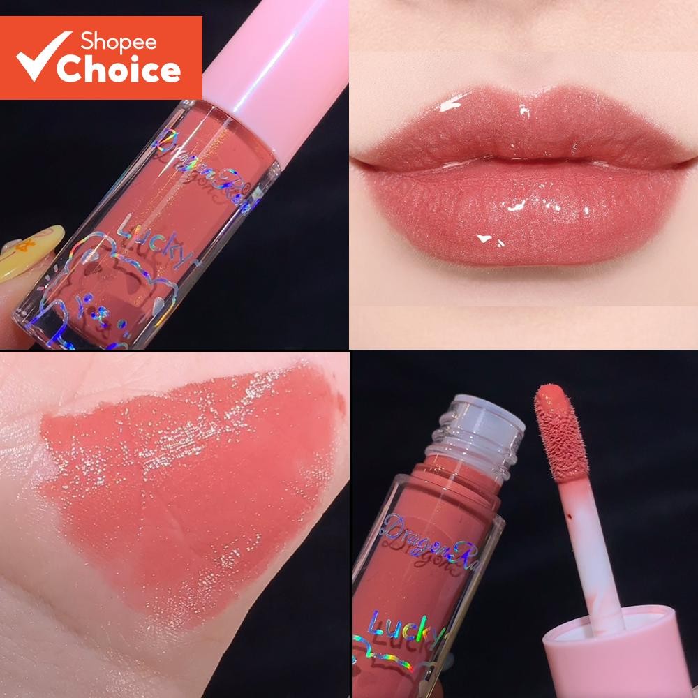 Brilho Labial Pérola-Hidratante de longa duração,efeito espelhado,antiaderente,acabamento ...